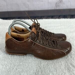 Fossil Oxford Shoe Mens 7 Brown Leather Ferdinand Lace Up Leather Casual
